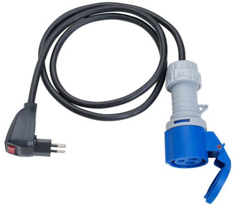 BRENNENSTUHL Adapter-Kabel mit CEE-Kupplung 230V, 3-Pol, Blau, IP44 - Stromverteilung