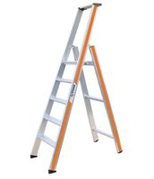 HB Stufenstehleiter mit Klapp-Podest Typ 221, 3 Stufen, L=1.44m - Garten