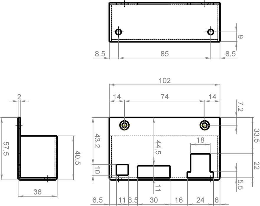 SCHÄNIS Schliesskasten zu Zimmertürschlösser 2005 DIN rechts, verzinkt - Türschlösser und Zubehör