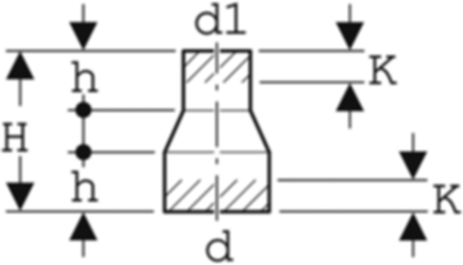 Reduktion zentrisch 365.570.16.1 d 75/ 63mm - Geberit-PE-Formstücke