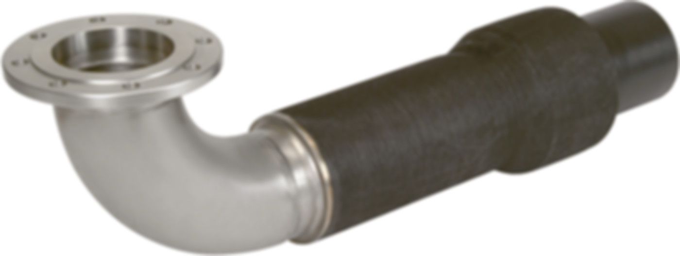 Gebäudeeinführungen Festflansch 90° INOX +GF+ GEBEF1140
