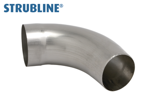 Ablaufrohrbogen 70° 75 mm 210 "geschweisst, lange Einstecktiefe" - Cr-Ni Spenglereihalbfabrikate