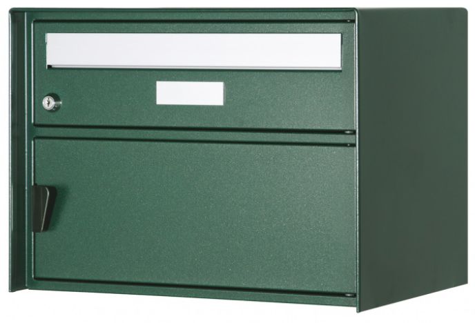 Glarus, BxHxT= 418x310x303mm Stahl pulverbeschichtet, dunkelgrün - Briefkasten Huber