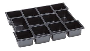 Kleinteileeinsatz 12 Mulden, L-BOXX 102 BSS schwarz, 259x91x29mm, 1000010126 - Werkzeugkoffer,Sortimentskoffer,Behälter