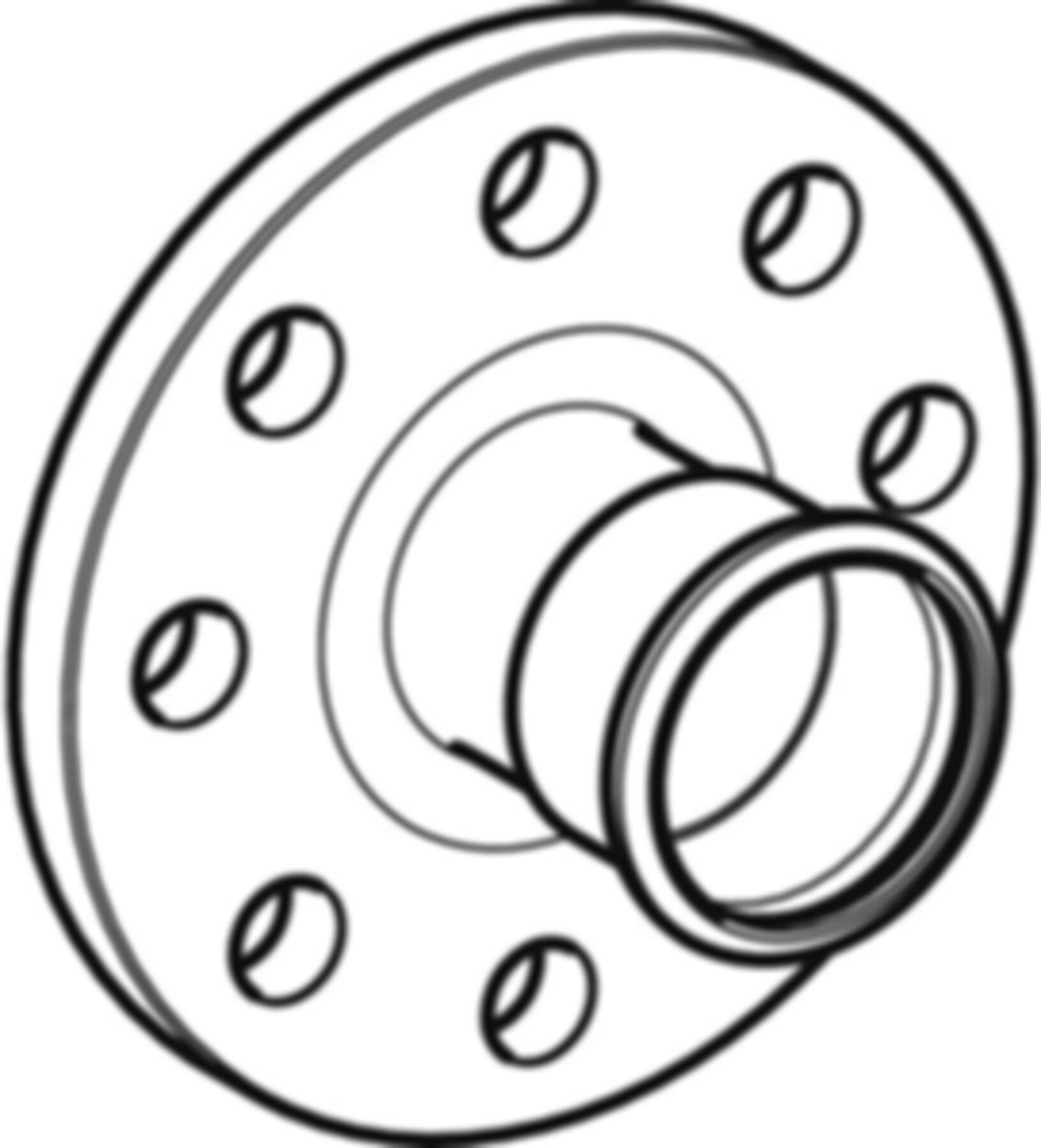 Flansch mit Muffe PN 10/16 35mm 23756 - Mapress-Heizungs-Formstücke