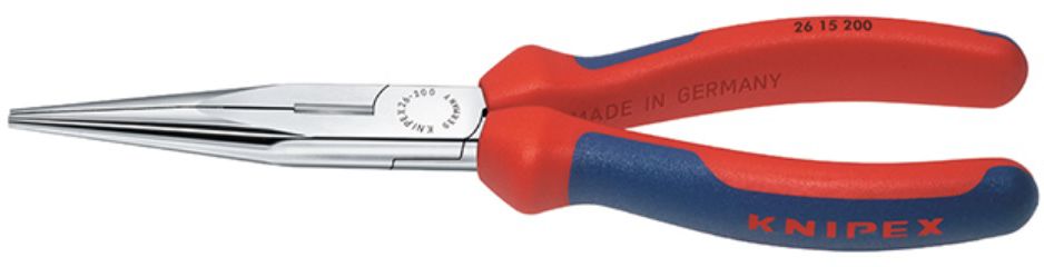 KNIPEX Telefonzange, verchromt 2615, L= 200mm, Mehrkomp.-Griffhülle - Zangen, Schneiden