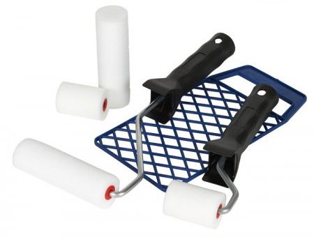 Farbroller-Set 5-teilig Moltopren 55 und 100 mm, für Heizkörper - Malerwerkzeuge