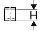 Verlängerungsset zu Ablauftrichter 150.211.00.1 - Geberit-PE-Formstücke