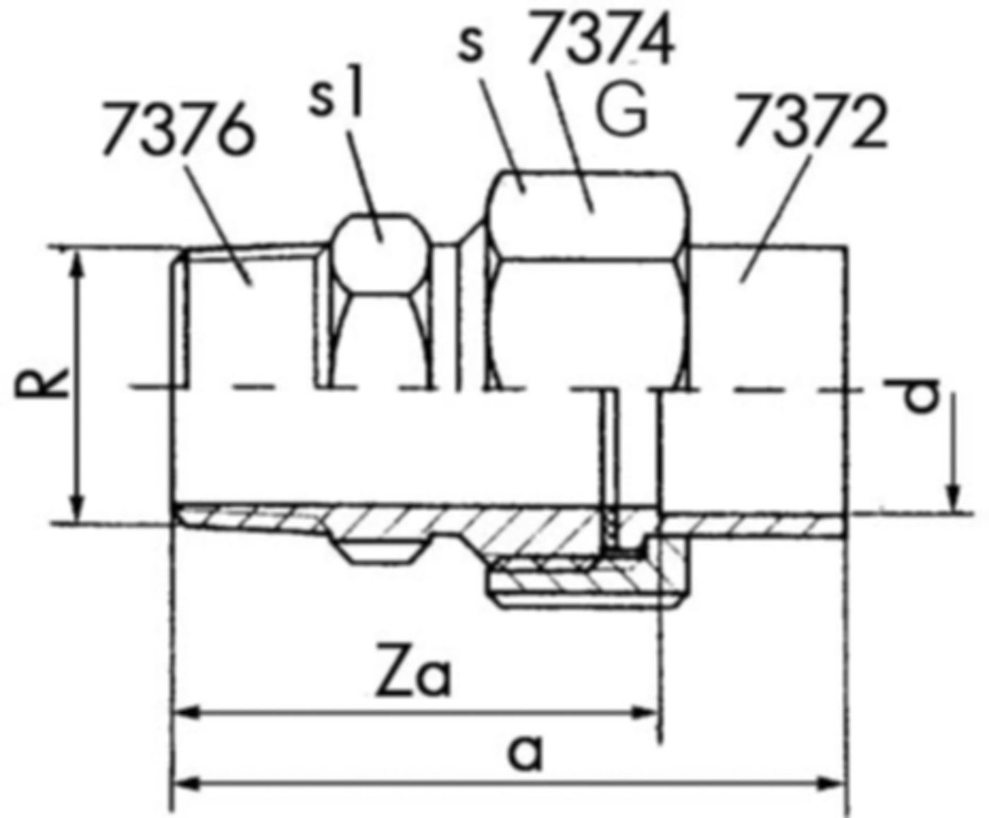 Löt-Verschraubung 7331 54- 2" 767 331 030 - GF Lötfittings