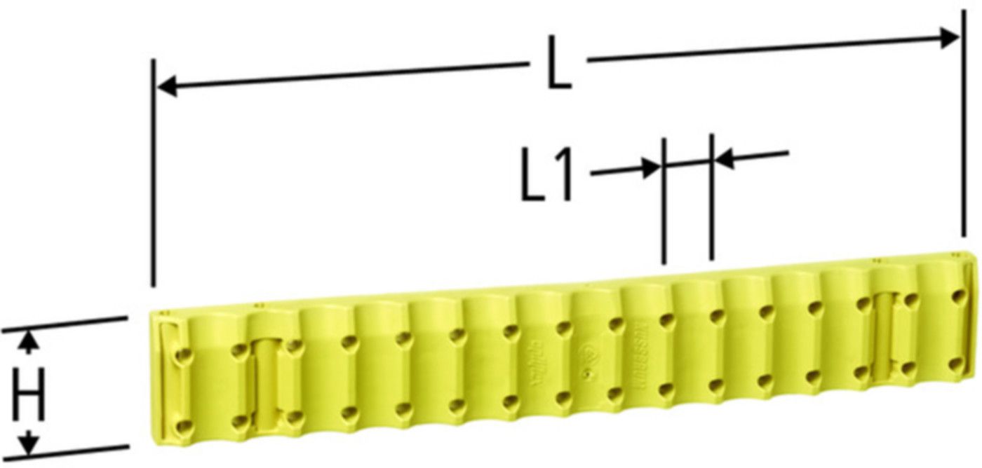 Mehrfach-Rohrführungsbalken NUSSBAUM Optiflex