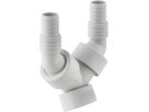 Doppel-Schlauchtülle zu Verschraubung PP 152.767.06.1 - Geberit-Sifon + Apparateanschlüsse
