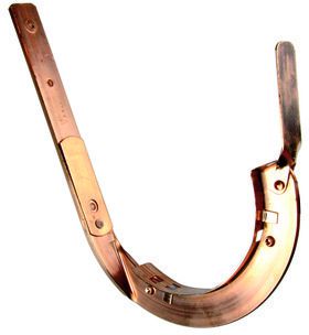 Rinnenhaken m/Einlage 27/5 400 mm 113 hochkant abgedreht - Kupfer Spenglereihalbfabrikate