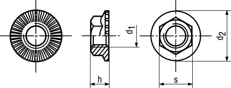 6-kt Mu VERBUS RIPP® St 10 schwarz BN2798 M8 - Bossard Schrauben