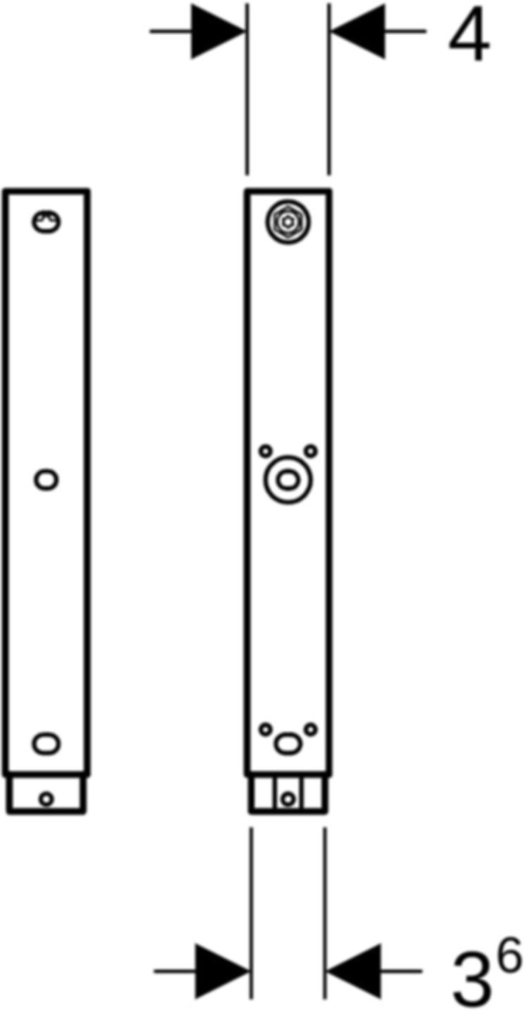 Fussstützen verlängert 111.848.00.2 Set à 2 Stk. - Geberit-Duofix