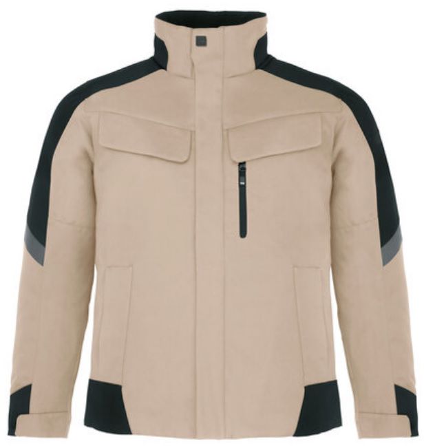 FHB LARS Arbeitsjacke beige-schwarz Gr. S - Textilien