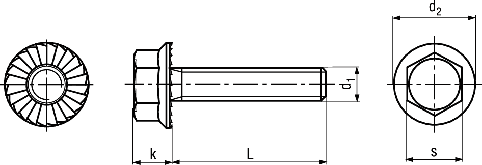 6-kt Sperrzahnschr~DIN 6921 8.8 vzb BN20170 M 8 x 25 - Bossard Schrauben