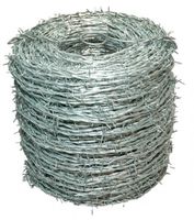 Stacheldraht, starkverzinkt, 25m 80 x 2.2mm, 2 Stachel, Art. 130.230 - Drahtgeflecht und Zubehör