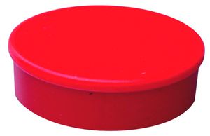 Haftmagnet, rot, Pack à 4 Stück Ø 30mm, H= 8mm, Haftkraft 1000g - Heften, Schneiden