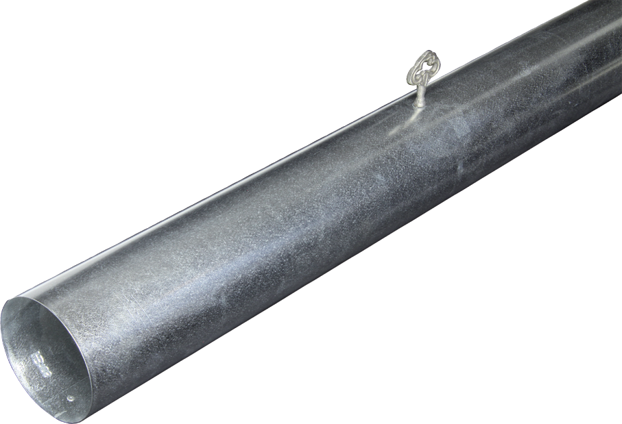 Schlüsselrohre verzinkt 120/1000mm 851 - Ofenrohre und Zubehör