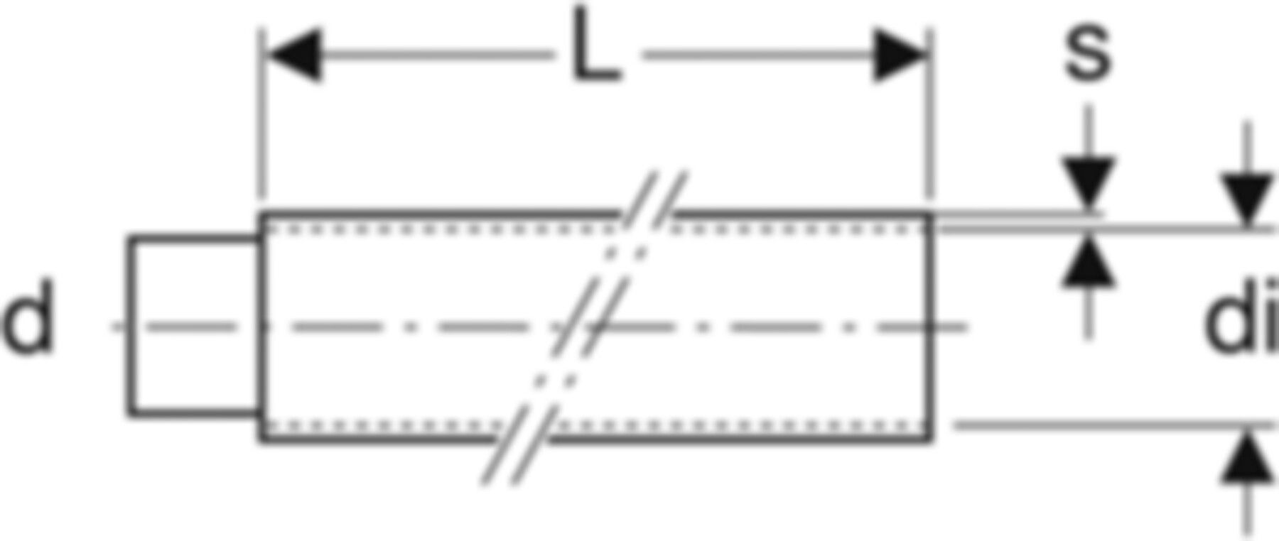 Dämmschlauch d 75/ 90mm 307.921.00.1 Rolle à 15 m Dämmdicke 4 mm - Geberit-Dämmung / Brandschutz
