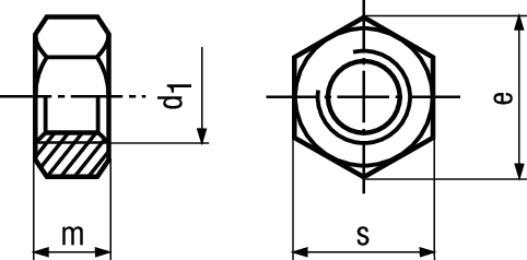 6-kt Mu ~0,8d INOX A4 BN629 DIN934 M8 - Bossard Schrauben