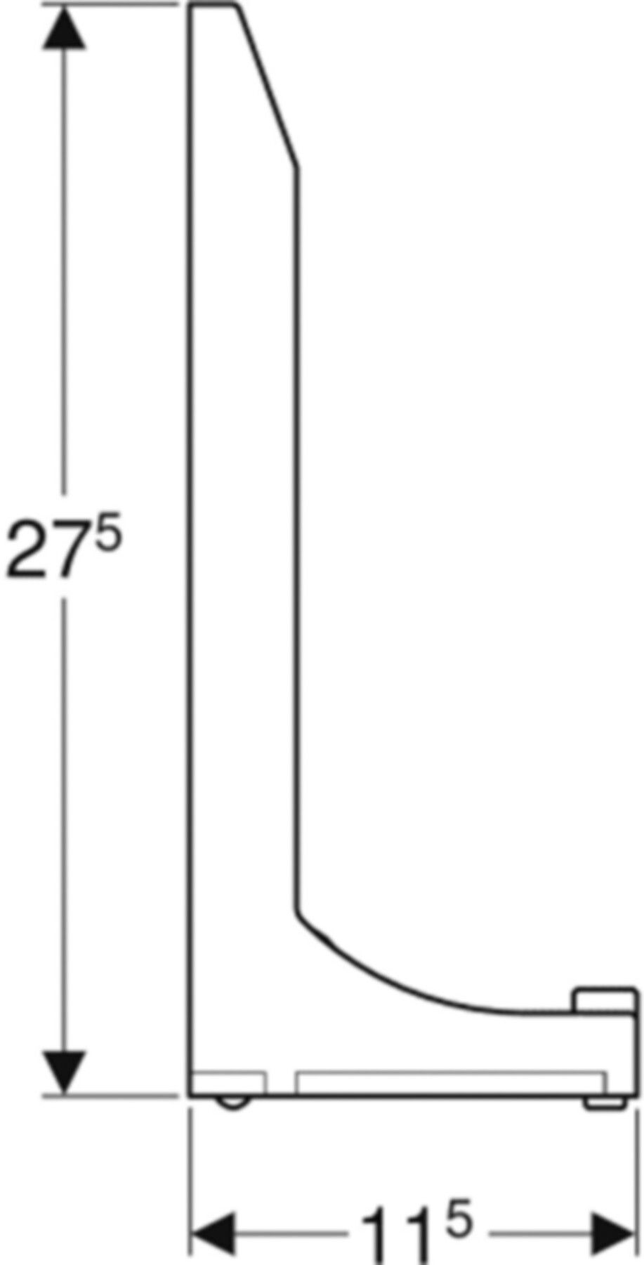 Fuss für frei stehende Systemwand 461.190.00.1 Pack à 2 Stück - Geberit-GIS
