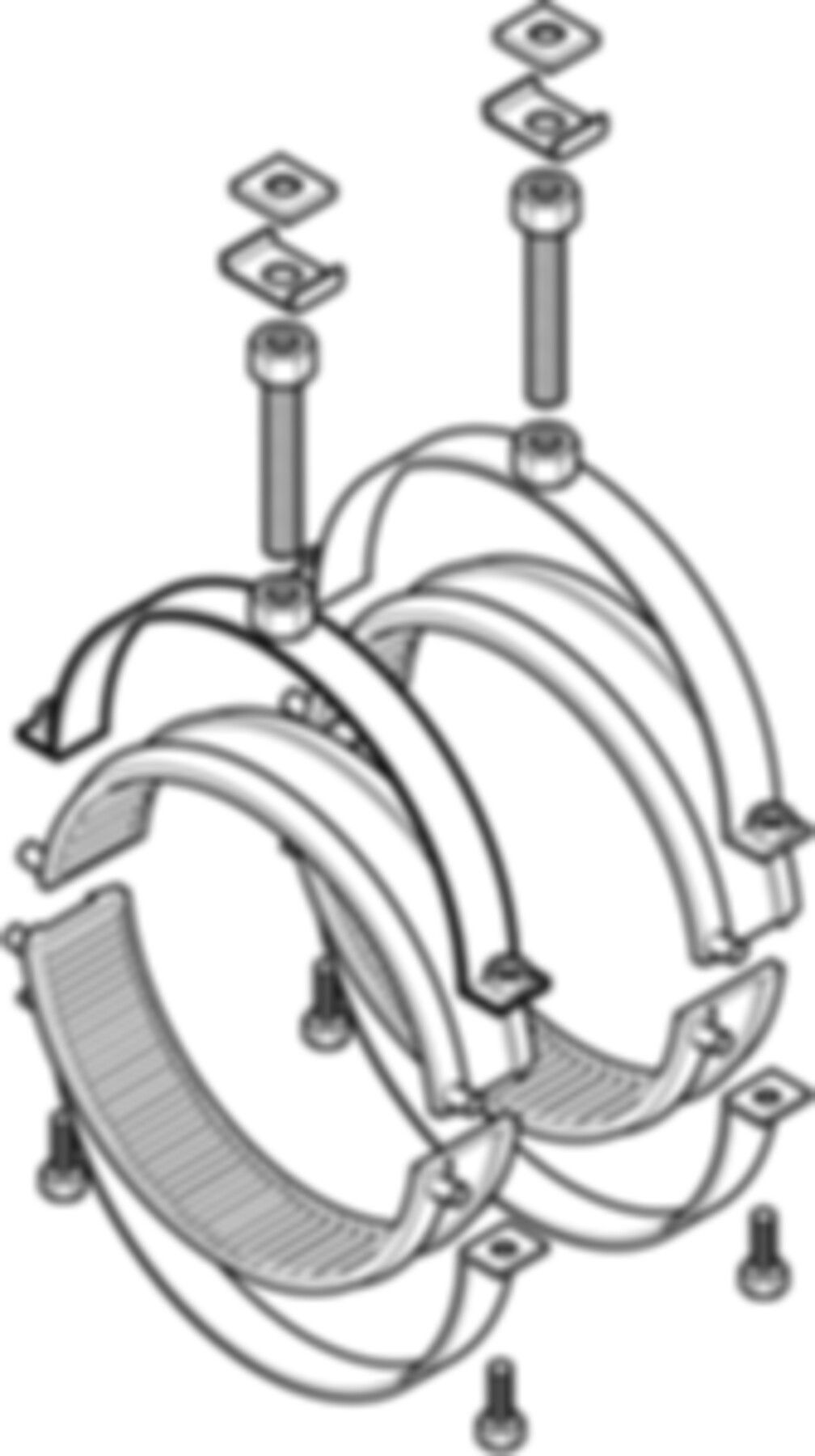 Fixpunkt-Paket 315mm M16 372.861.00.1 - Geberit-Dachentwässerung