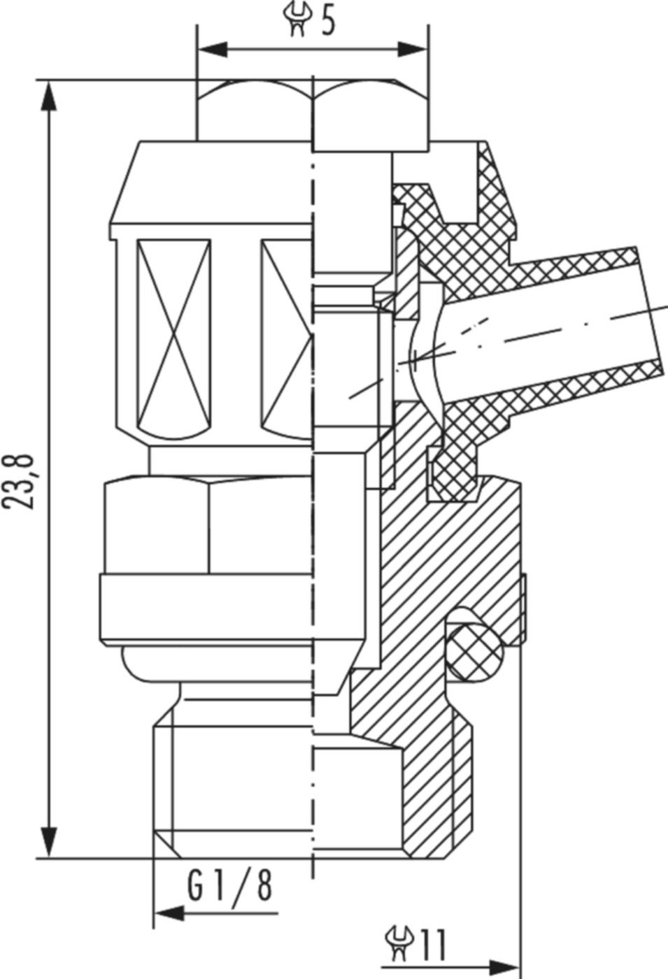 Entlüfter vern. m/O-Ring 1/4" 2 531 1400 01 - Hummel Programm