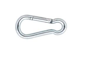 Feuerwehrkarabiner, galv. verzinkt Ø 5mm, L= 50mm - Ketten und Zubehör