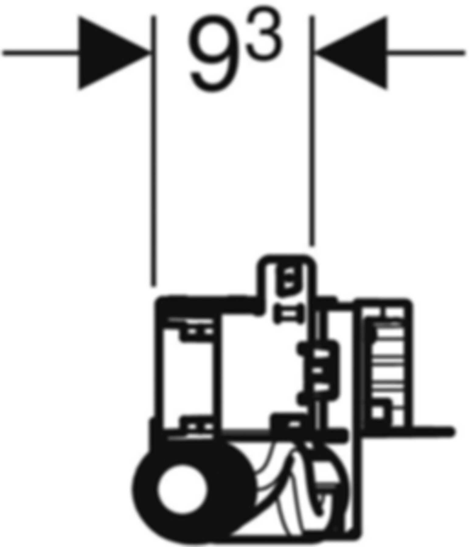 Duschelement mit Wandablauf 461.736.00.1 d 40mm, niedrige Bauhöhe - Geberit-GIS