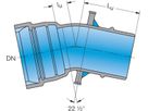 1-Muffe-Bogen MK 22° System BLS DN 250 - Frischhut Steckmuffenformstücke