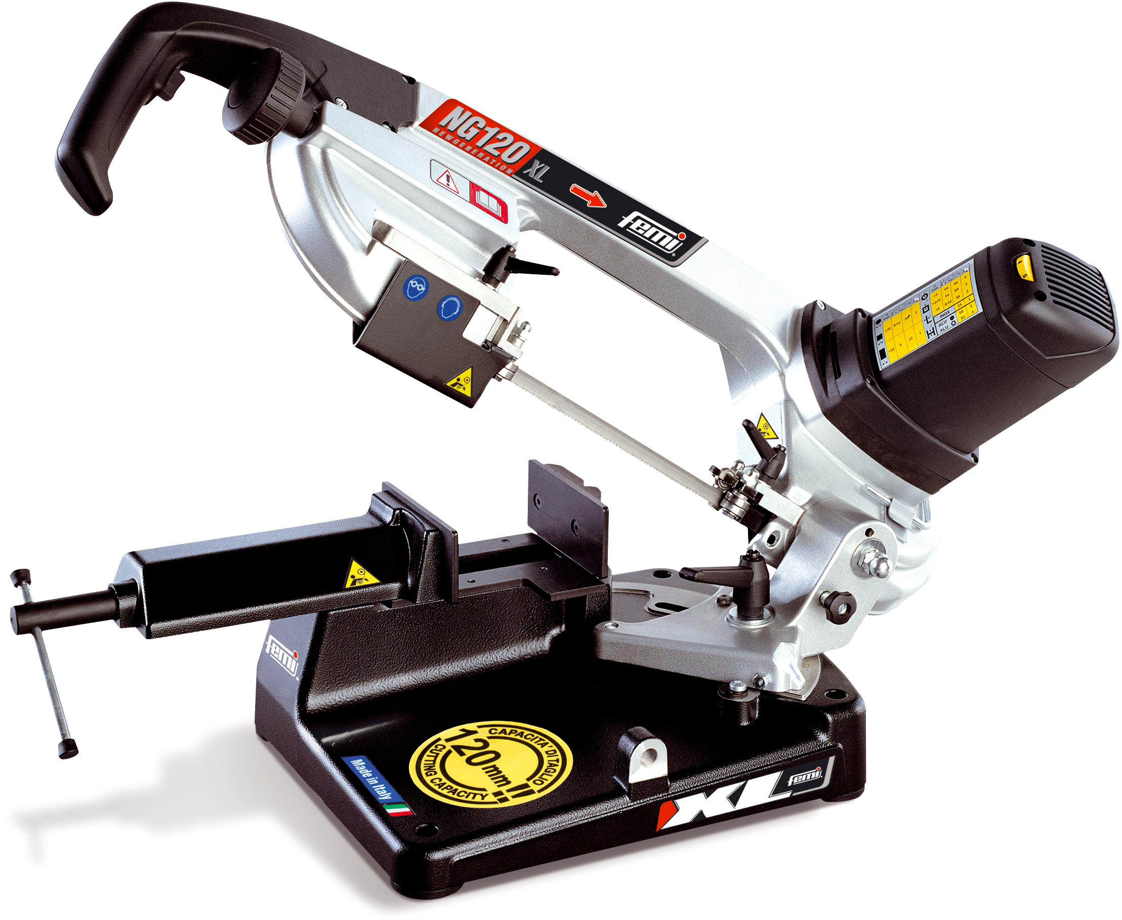 FEMI Bandsäge, für Trockenschnitt NG 120 XL, 1300W, 230V, 35-80min¹ - Sägen
