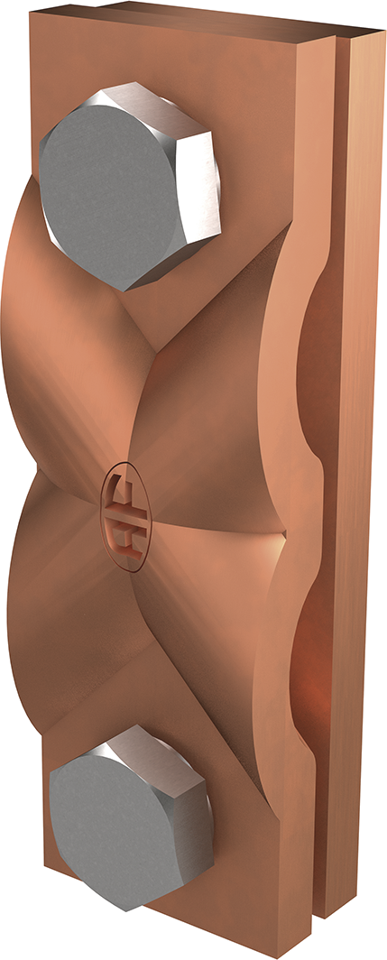 Kreuzklemme f/Drähte + Band Kupfer 6-8 AF 275.045.404 / AV 46 - AF Blitzschutzprogramm