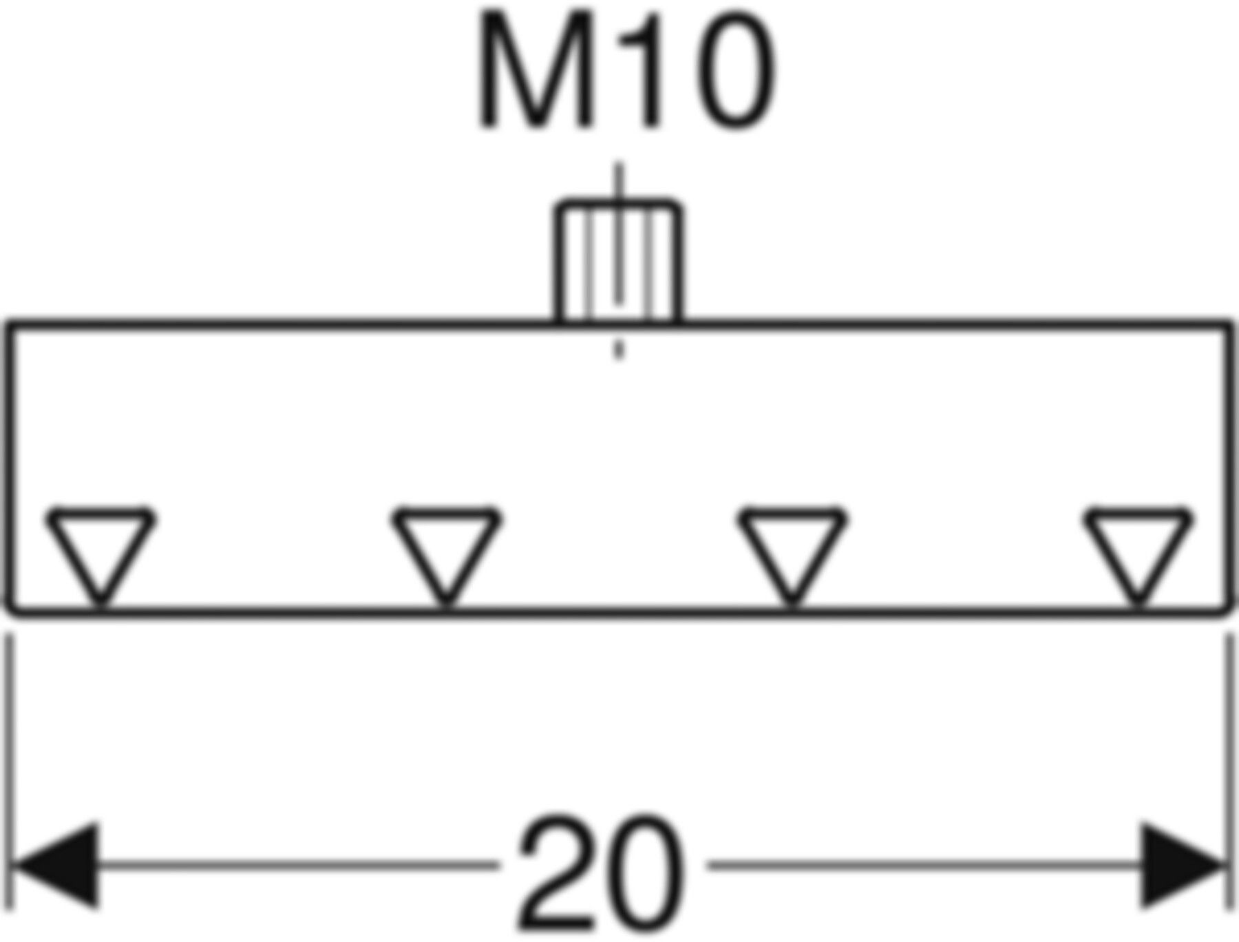 Verbindungselement M10 362.864.26.1 - Geberit-Dachentwässerung