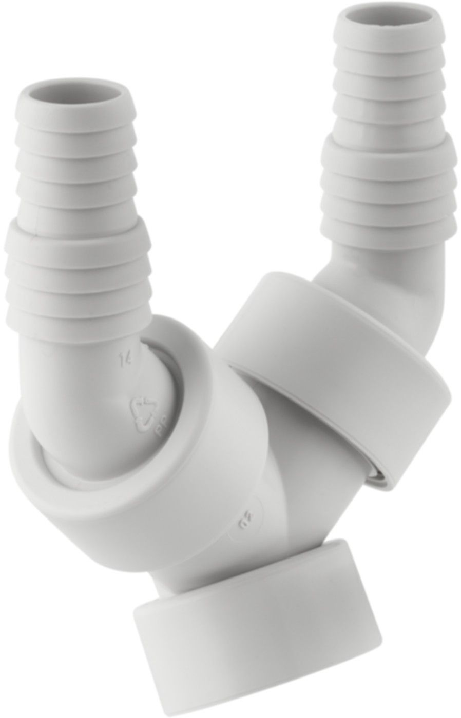 Doppel-Schlauchtülle zu Verschraubung PP 152.767.06.1 - Geberit-Sifon + Apparateanschlüsse