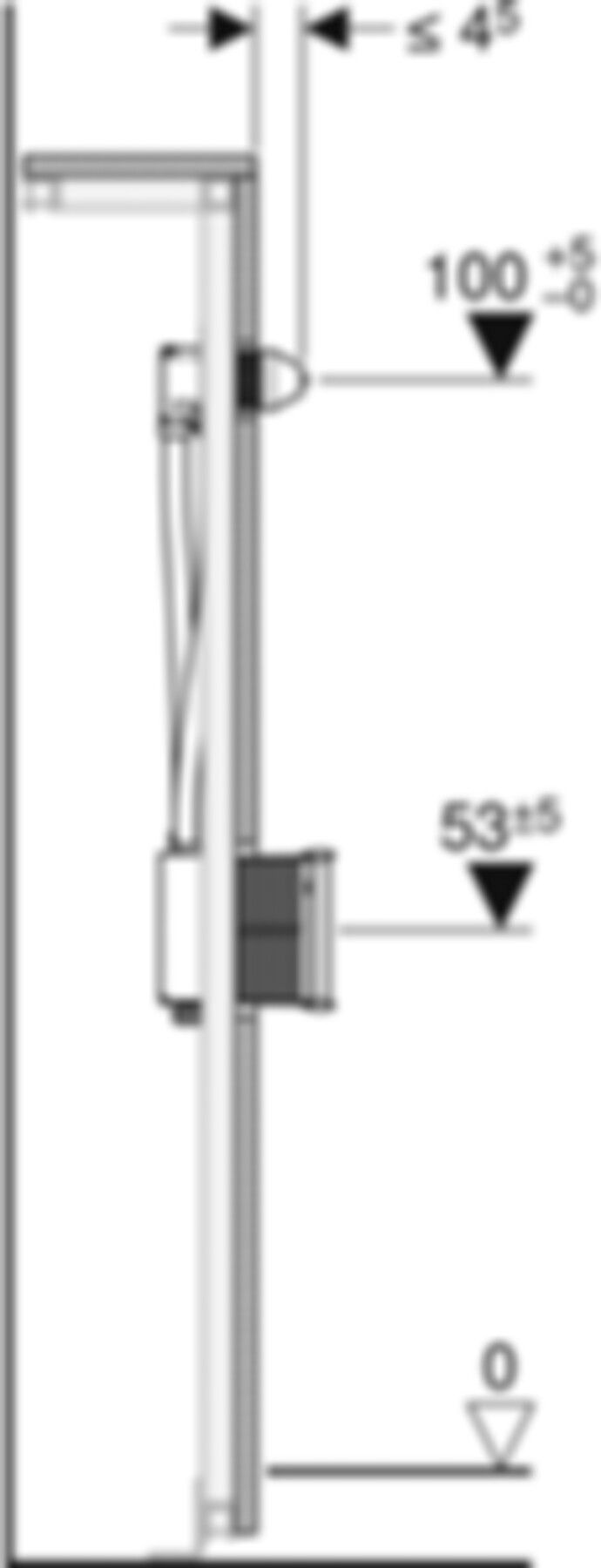 Traverse 461.146.00.1 für Wandarmatur mit UP-Funktionsbox - Geberit-GIS