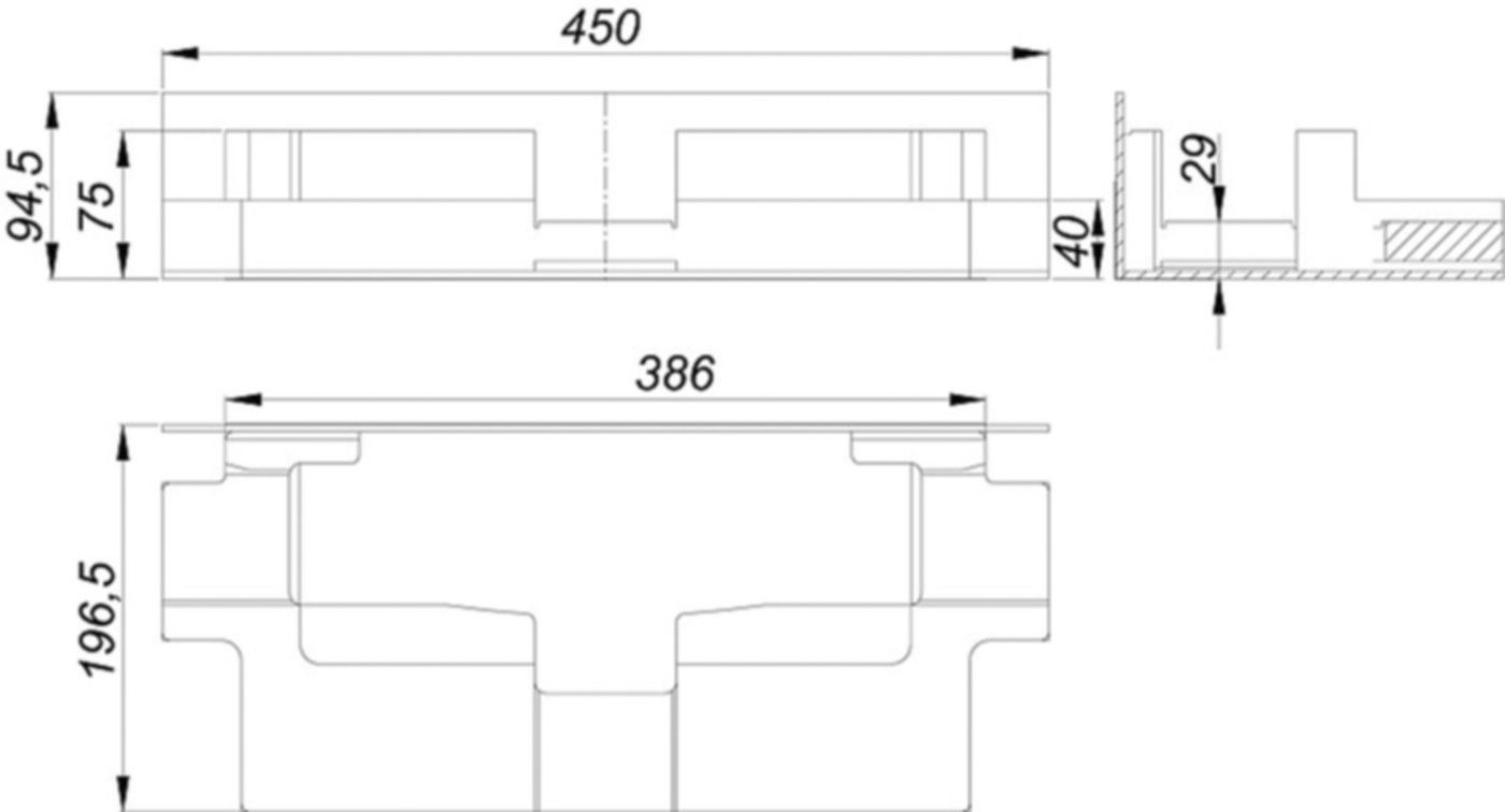 Schallschutzelement DallFlex 5-539090 zu Ablaufgehäuse DallFlex - SCHACO Entwässerungstechnik