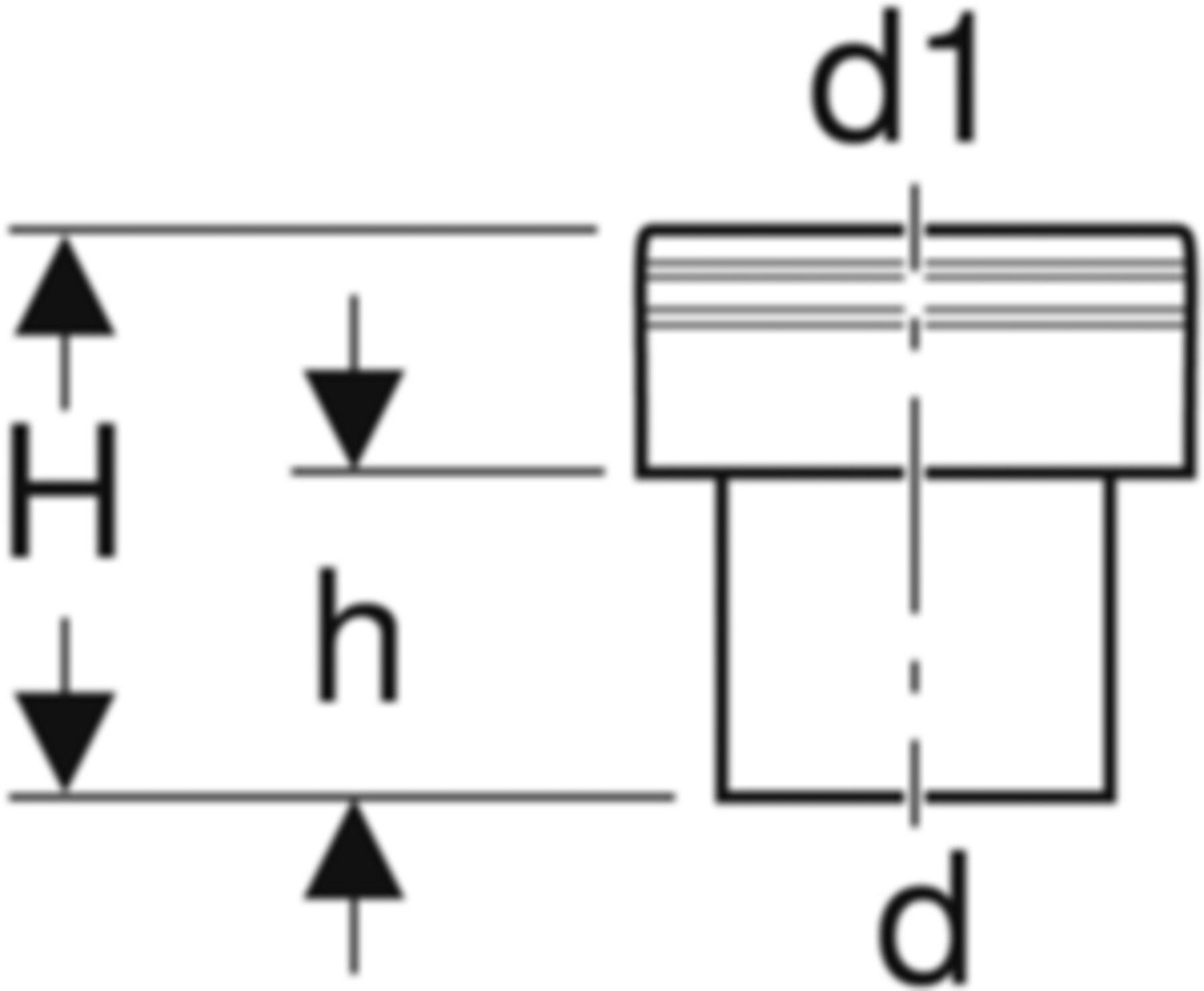 Übergangsstutzen auf Steinzeug d 250/250 371.739.16.1 - Geberit-PE-Formstücke
