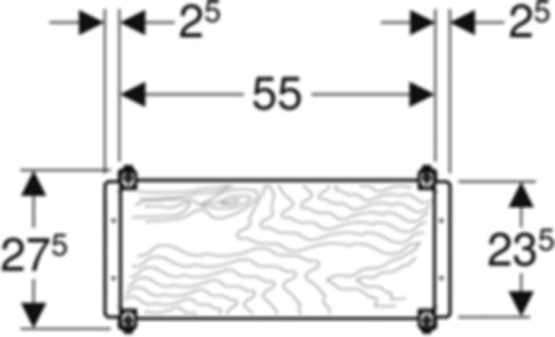 Unterputz Montageplatte universell 27.5 x 60 x 15.5cm, nicht brennbar 111.789.00.1 - Geberit-Duofix