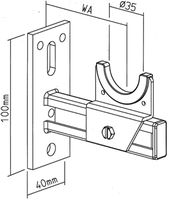 Radiatorenwandträger SK KONSOLEN 105/35