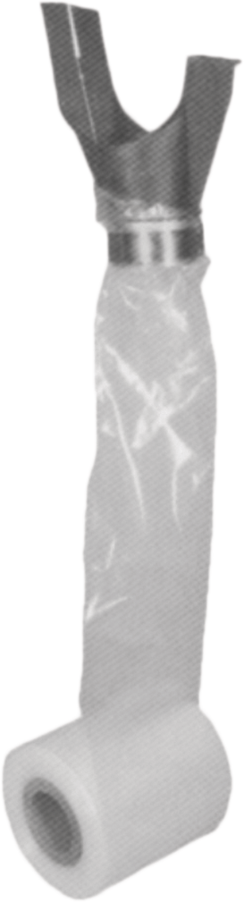 Ablaufprovisorium Rolle a 100 M 265 PE-Folienschlauch 205x0.20 mm - Kunststoff Spenglerei-Artikel