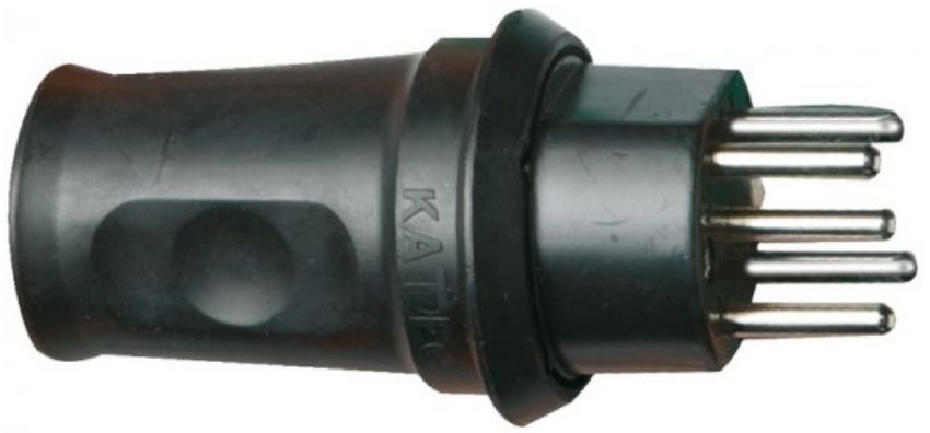 BRENNENSTUHL Stecker T25 230V/400V, 16A, IP55, rot/schwarz - Stromverteilung