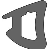 Dichtungsprofil für Trockenverglasung Für Glasdicke 17 mm, Farbe schwarz, Rollen à 25 m, - INOXTECH-Handlauf-/Geländer-System