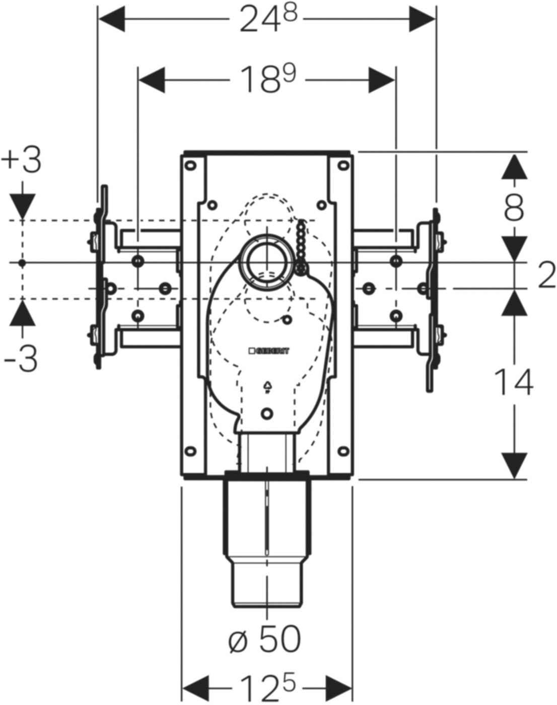 Waschtischset mit Unterputz-Sifon 461.433.00.1 - Geberit-GIS