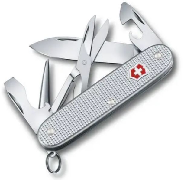 VICTORINOX Taschenmesser Pioneer X, Alox gerippt, 0.8231.26 - Heften, Schneiden