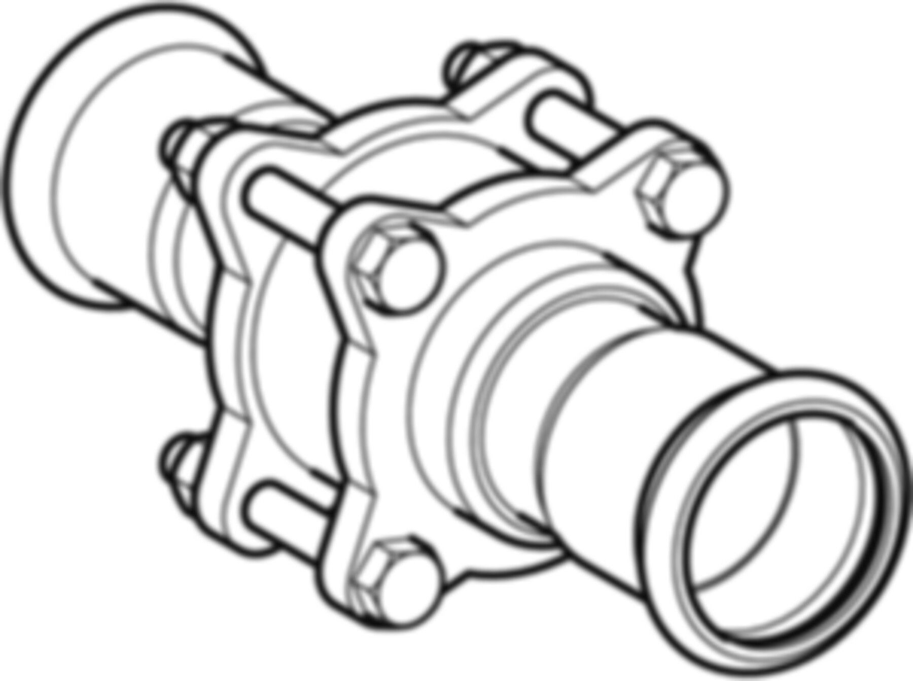 Rückschlagventil geflanscht 88.9mm 92148 - Geberit Systemventile / Armaturen