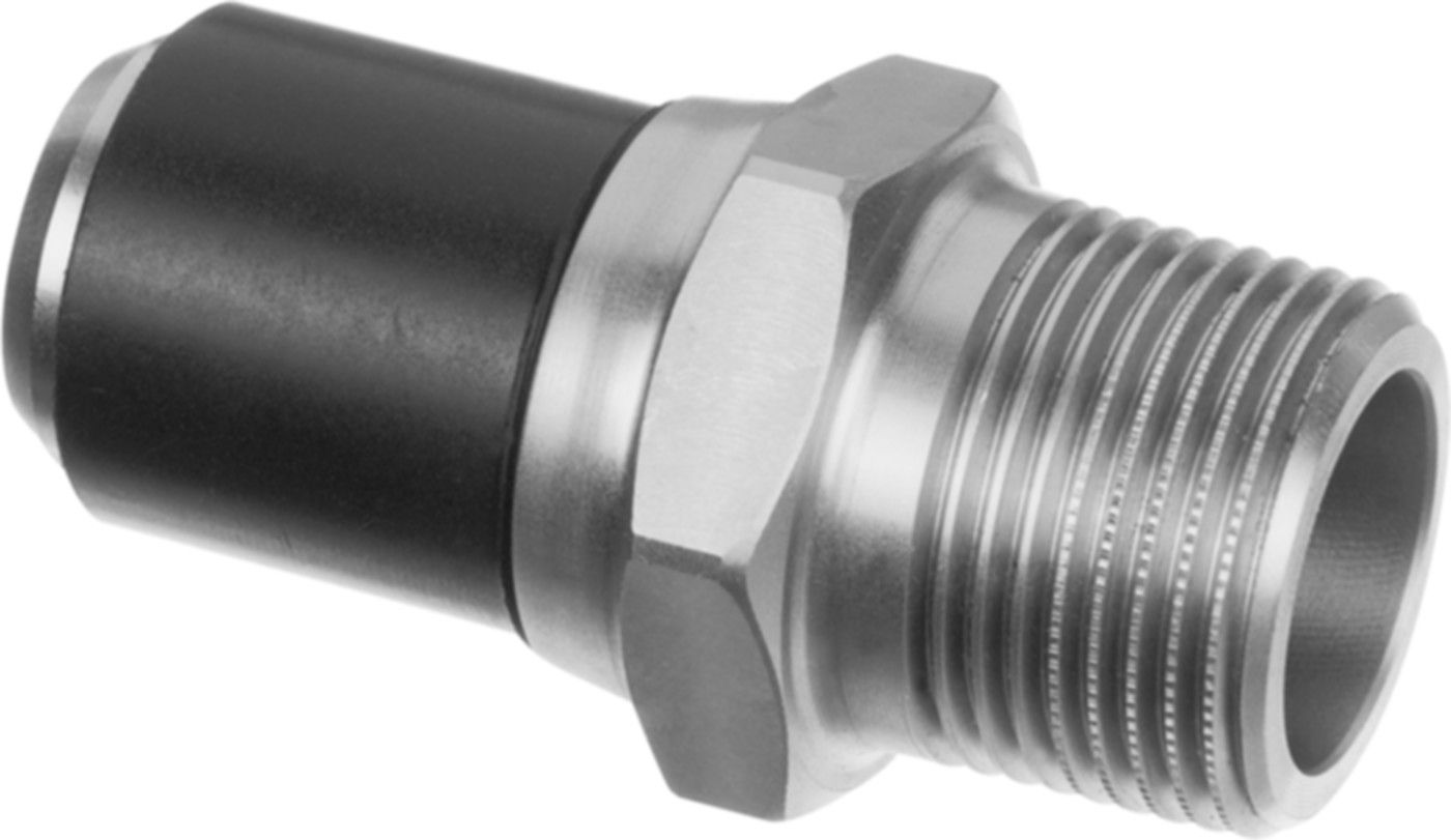 Übergangsadapter mit AG PE/Stahl +GF+ ELGEF Plus